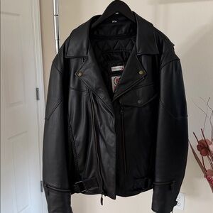 Black Leather Performance Jacket